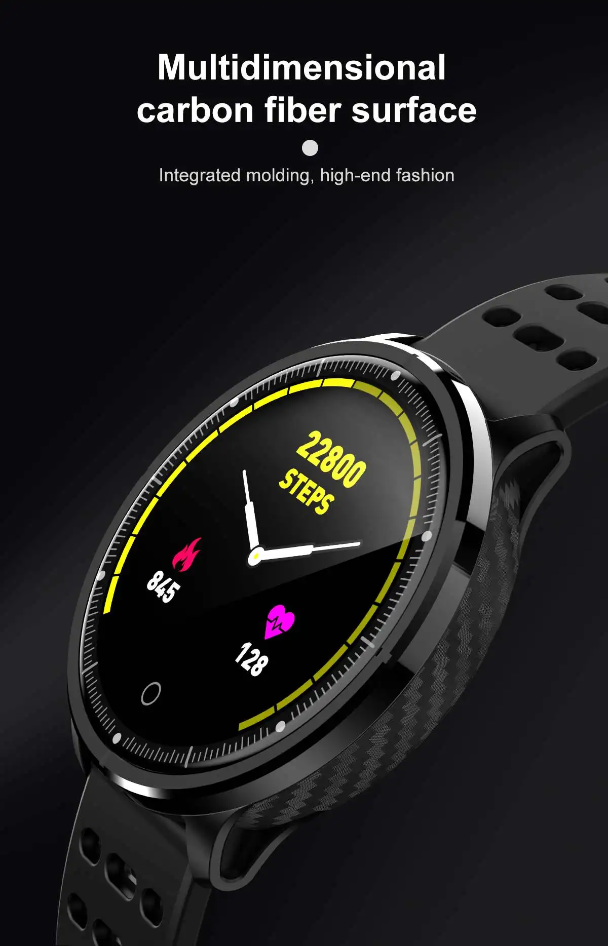 

Bakeey P71 2.5D Mirror IP68 Blood Pressure Oxygen 8 Sport Modes bluetooth Music Weather Smart Watch