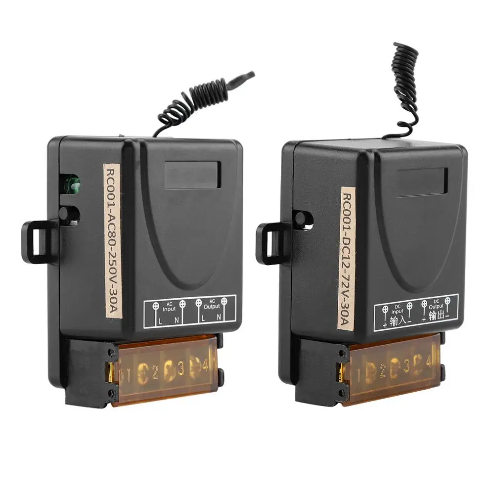 

3000W Home Light Switch Wireless Switch Relay One-way Remote Control Switch Receiver+Transmitter
