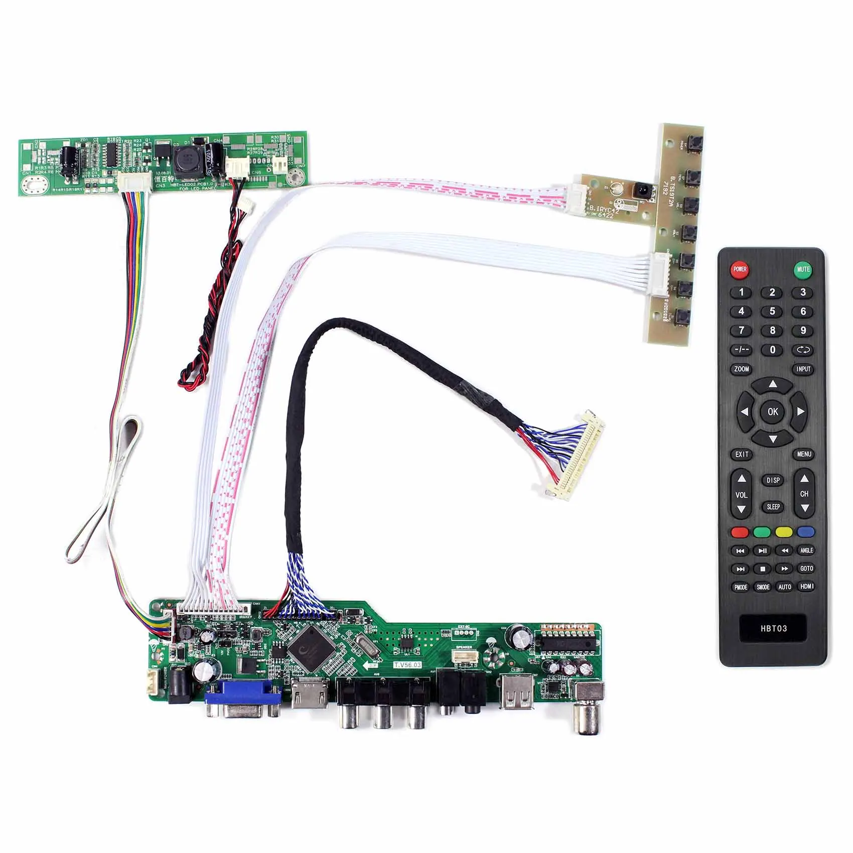 

HDMI VGA AV USB RF Board Work for LVDS Interface LCD M190PW01 V8 M190CGE-L20/L23 M190MWW4 R2 M190PTN01.0 LM190WX2-TLK1/TLB1