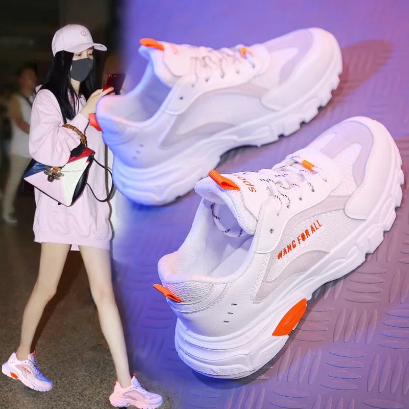 

Dad Shoe Woman Korean Ulzzang Original Su All-match 2019 New Pattern Spring Increase Ins Exceed Fire Port Wind Sneakers