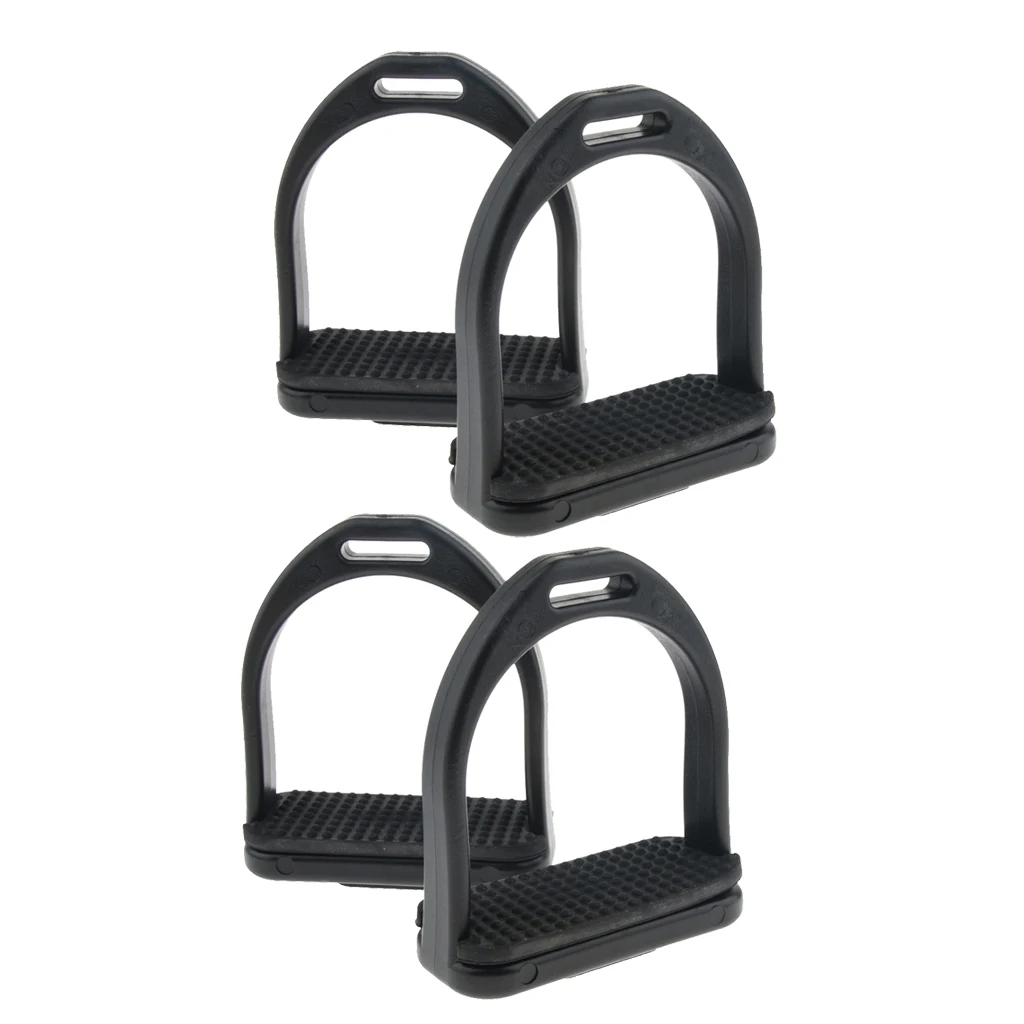 

2 Pair Men Women Kid Western Stirrups Horse Riding Equestrian Sport Rubber Treads