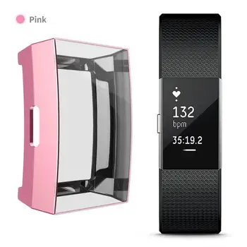 

Smart Watch Case For Fitbit Charge 2 Full Coverage TPU Case Screen Protector Protective Case Bumper Shell