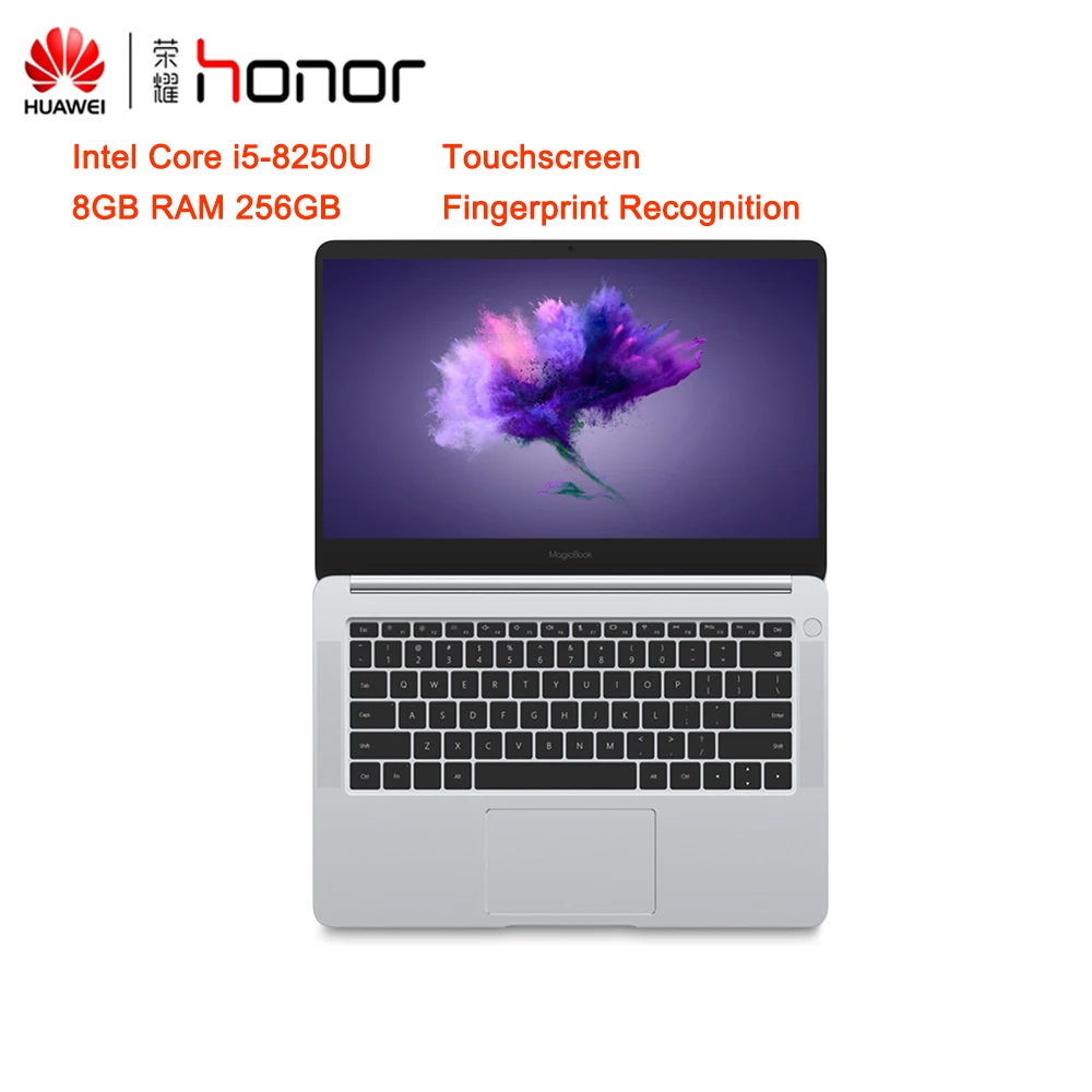 

HUAWEI Honor MagicBook Laptop Touchscreen 14 inch Windows 10-OEM Pro Intel Core i5-8250U Fingerprint Recognition Camera BT4.1