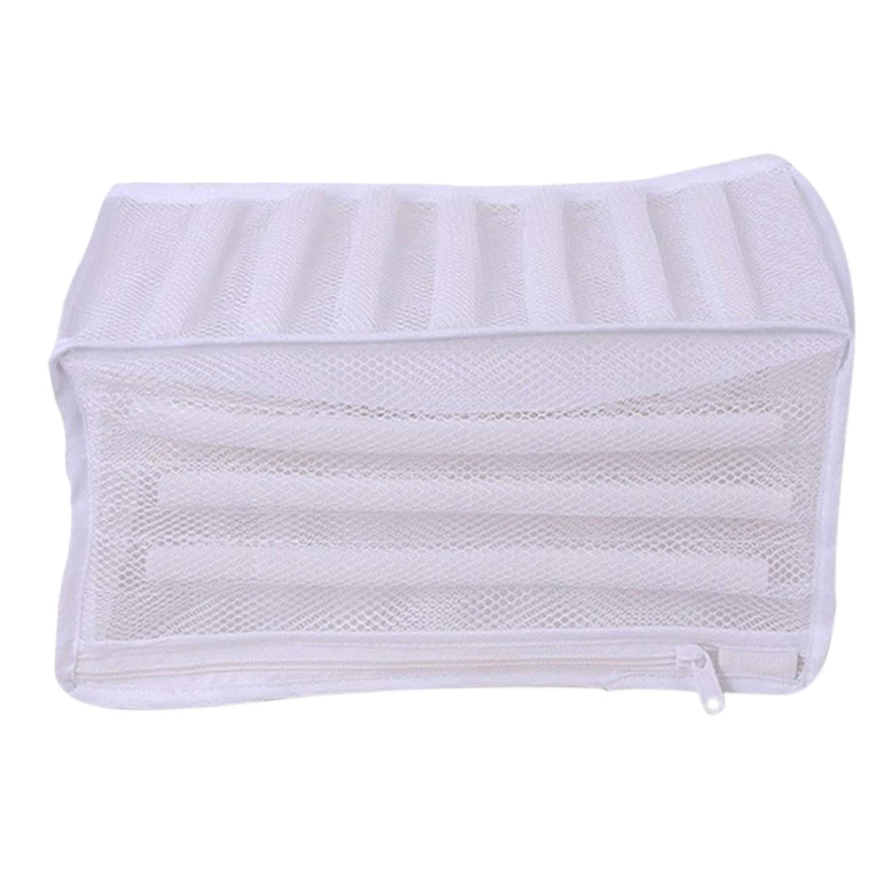 Us 3 5 10 Off White Padded Mesh Laundry Bag Premium Zipper Heavy Duty Storage For Men Trainers Running Shoes In Washing Machine Durable Wash