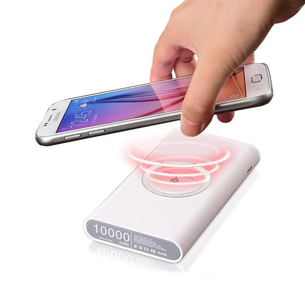 Portable 10000mah External Wireless Battery Power Bank for phone Charger Quick charge Portable 10000mah External Wireless Battery Power Bank for phone Charger Quick charge