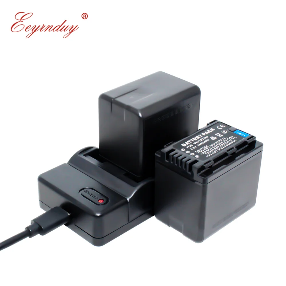 

2-Pack 3880mAh Lithium Battery and USB Charger for PANASONIC VW-VBT380 HC-V710, HC-V720, HC-V750, HC-V770 Cameras
