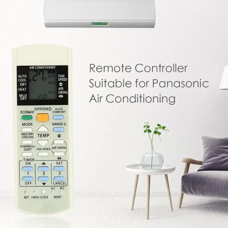 

IR Remote Control for Panasonic Air Conditioner Household Remote Control for Panasonic Air Conditioner A75C3208 A75C3706 KTSX5J
