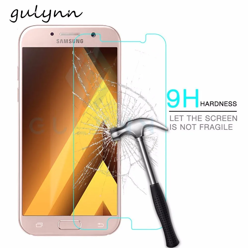 Защитное стекло HD для Samsung Galaxy A5 A3 A7 2017 2018 9H закаленное A6 A8 J6 J4 Plus A91 A51 Защитная