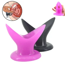 Silicone Huge Anal Open Butt Plug Anal Plug Prostate Massage Erotic Sex Toys for Men Women Adults Masturbator G spot Stimulator