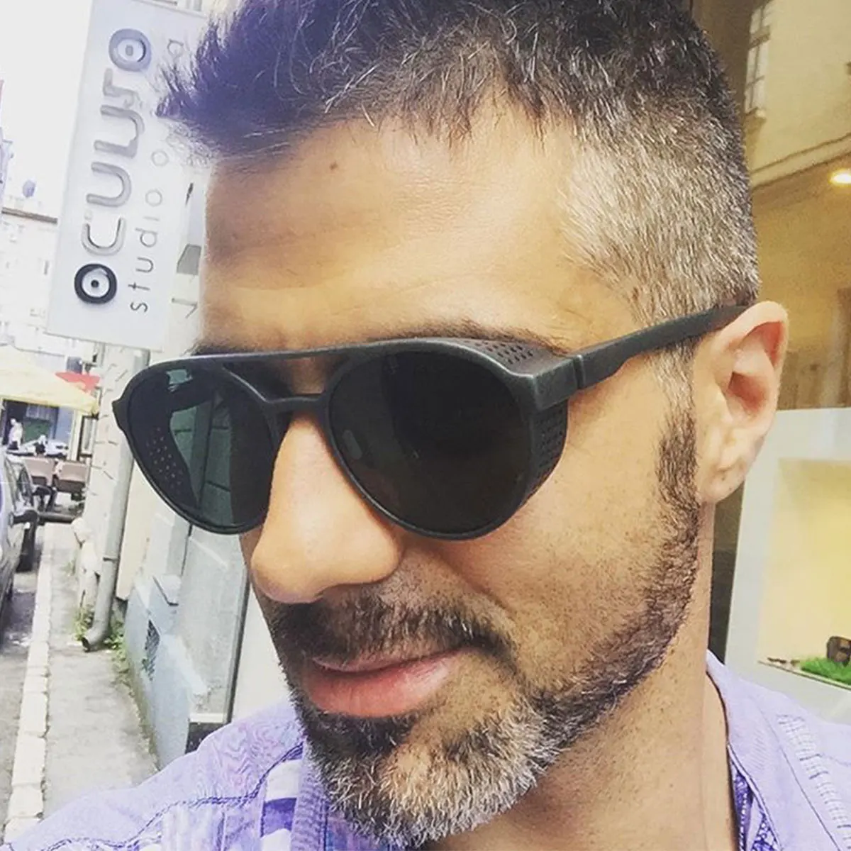 

CANCHANGE Steampunk Sunglasses Women Men Retro Goggles Round Sun Glasses Punk Vintage Fashion Eyewear gafas de sol High Quality