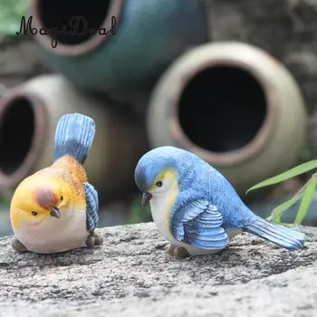 

2pcs Ceramic Birds Crafts Room Decoration Handicraft Ornament Porcelain Animal Figurines Wedding Decorations