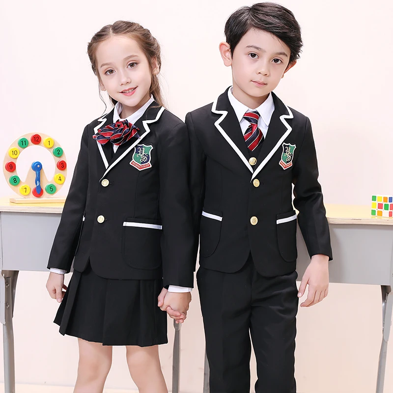 

Children's school uniform for kindergarten students uniform british college style kids' suit Korean school uniform skirt sets