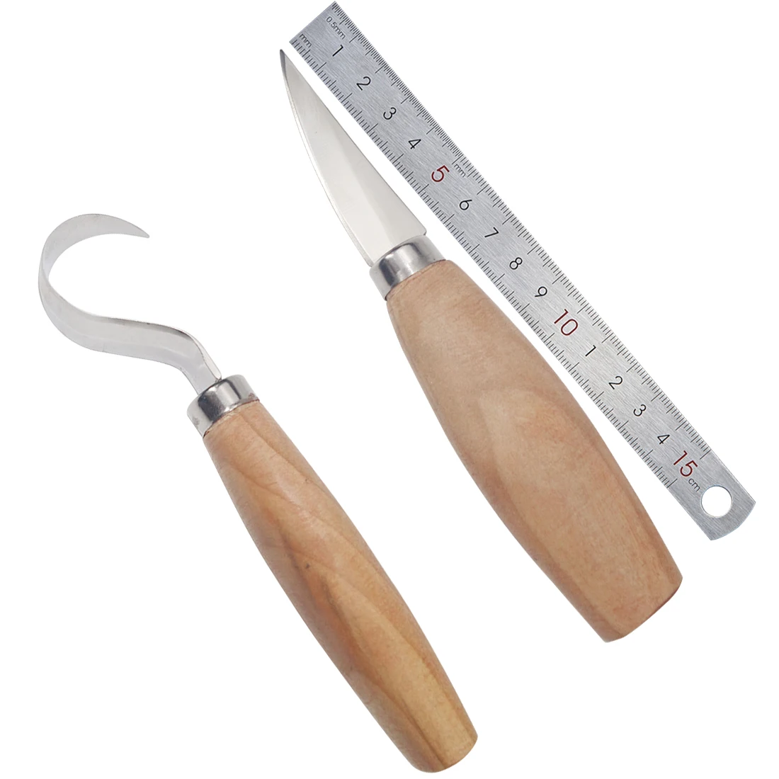 Купить Нержавеющая nbsp;сталь 2 шт. компл. деревообрабатывающие насадки деревянных скульптурные DIY деревянная ручка ложки резьба Ножи инструменты для ...