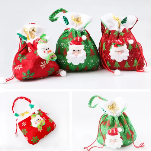 

Wholesale New Christmas Santa Pants Candy Bags Wine Stocking Bottle Gift Bag Cute Xmas Decoration