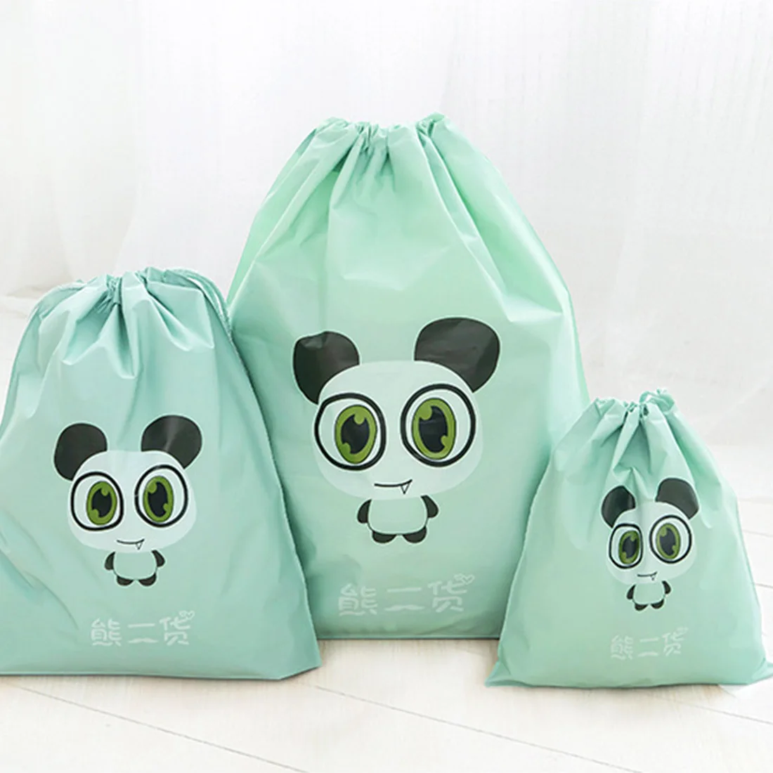 

Portable Breast Milk Drawstring Storage Bags Travel Clothing Shoe Underwear Beam Pouch Sundries Organization Tea Gift Bags