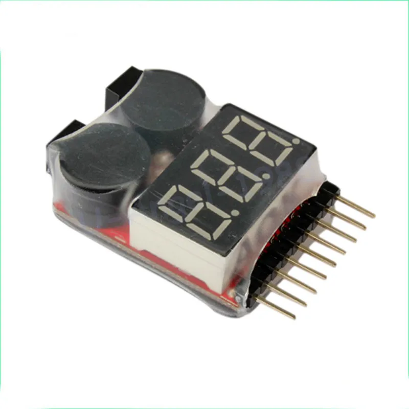 1pcs 1-8s Led 저전압 부저 경보 Lipo 전압 표시기 검사기 테스터 도매