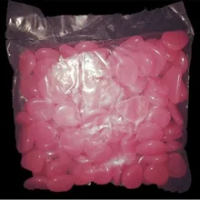 Новинка 2000 шт. светящийся Аквариум Украшение из камня светится в темноте камни Зеленые украшения сад открытый Галька Камни