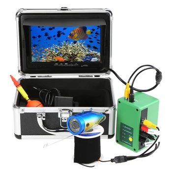 

30PCS LEDs Night Vision Fish Finder Equipment 1000TVL TFT Monitor Waterproof Underwater Video Camera Kit Fish Finder