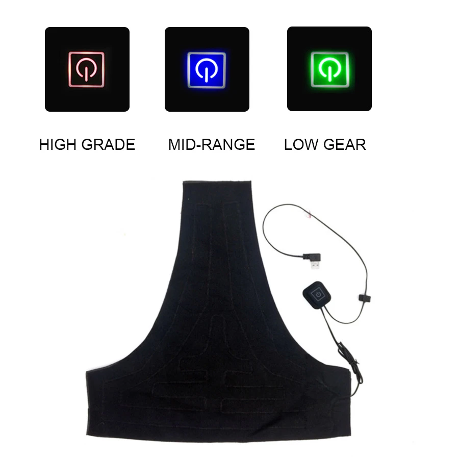 Washable USB Electric Heating Vest Pad 3 Gear DIY Thermal for Outdoor Heated Jacket Warm Clothing | Автомобили и мотоциклы