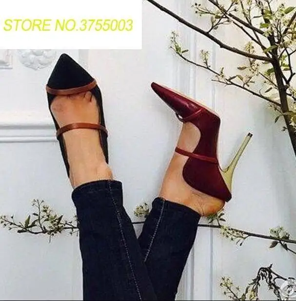

Bright Gold Satin Women Pointed Toe Sandals Silver Straps Patchwork Ladies Sexy Slip On High Heels Cutout Style Female Sandals