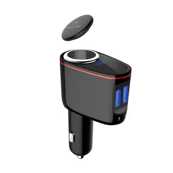 

LumiParty Car Charger Cigarette Lighter QC3.0 Multi-purpose Vehicle Quick Charge Dual USB 2.5A Car Mp3 LED display r30