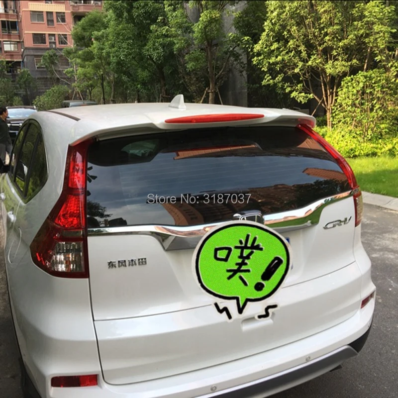 

For Honda CRV Spoiler D ABS Plastic Unpainted Color Rear Roof Spoiler Wing Trunk Lip Boot Cover Car Styling