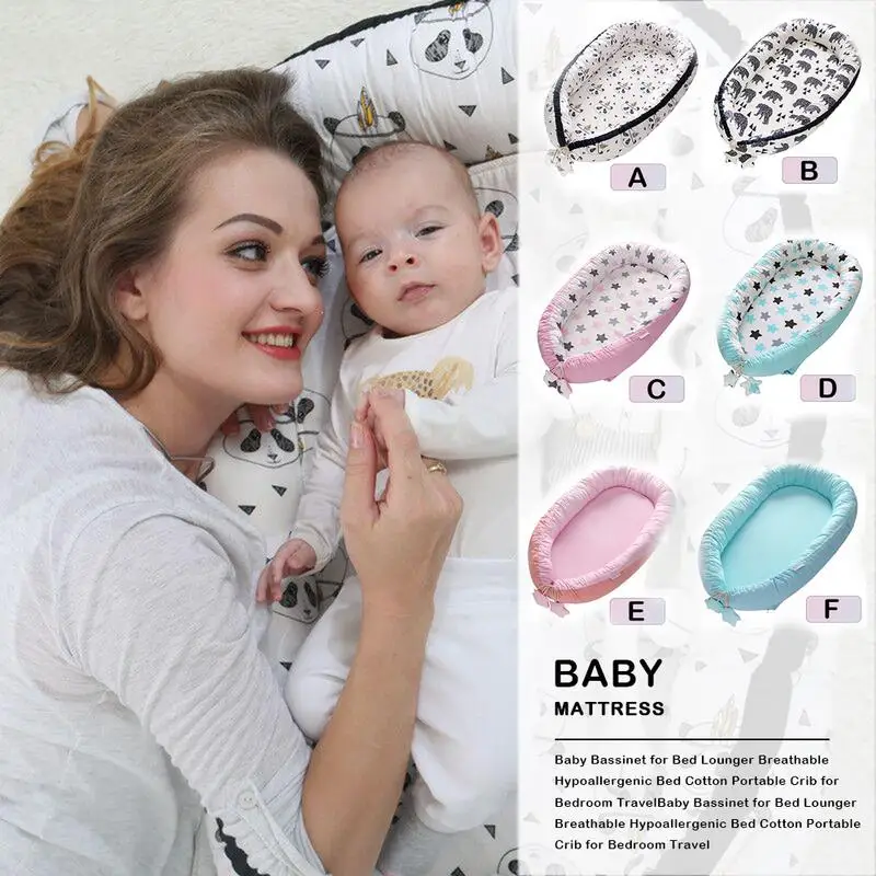 Portable Baby Nest Crib Nursery Travel Bed Lounger Breathable Hypoallergenic Bed Cotton Portable Crib For Bedroom Travel Portable Baby Nest Crib Nursery Travel Bed Lounger Breathable Hypoallergenic Bed Cotton Portable Crib For Bedroom Travel