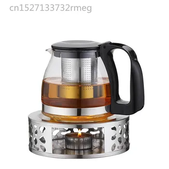 

Stainless Steel Teapot Trivets Alcohol Candle Heating Coffee Milk Warm Stove Tea Set Tea Pot Holder Shelf Base Teaware Tea Maker