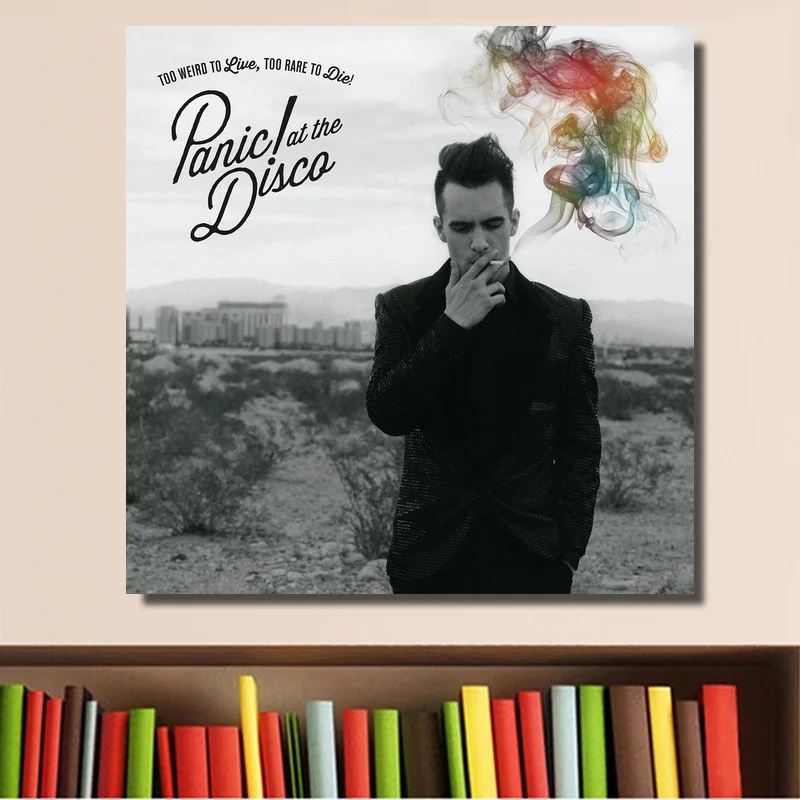 Panic! At The Disco слишком странно чтобы жить редко Die музыка Обложка альбома плакат