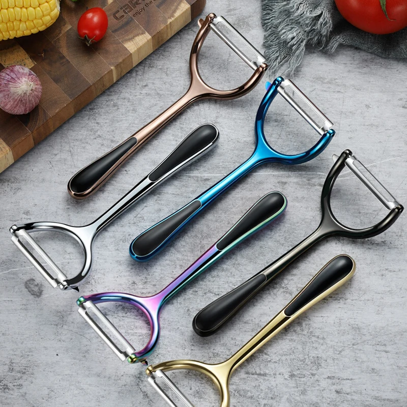 

Stainless Steel Cucumber Peeler Fruits Vegetables Zesters Kitchen Gadget Fruit Peeler Zinc Alloy Planer Household Peeler