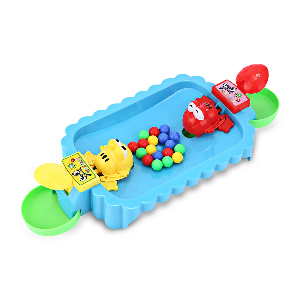 

Kids Toy Frog Eating Bean Board Toy Balls Interactive Desk Interactive Table Game Support 2 People To Play Games At Same Time