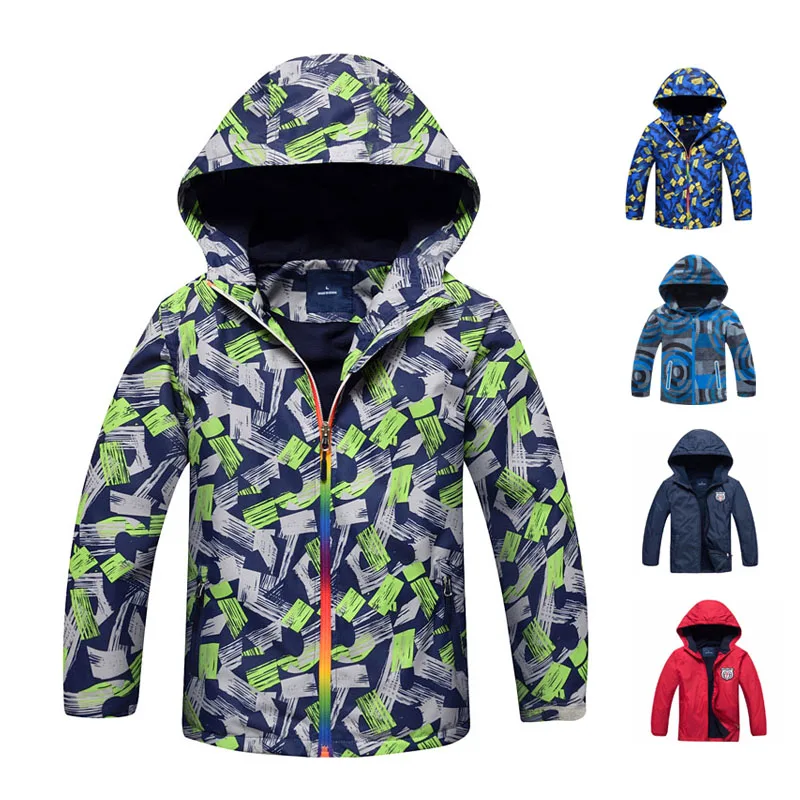 Boys Girls Jackets 2019 Spring Fashion Kids Boys Outerwear Waterproof Windproof Hooded Jackets For Children's Polar Fleece Coats Boys Girls Jackets 2019 Spring Fashion Kids Boys Outerwear Waterproof Windproof Hooded Jackets For Children's Polar Fleece Coats