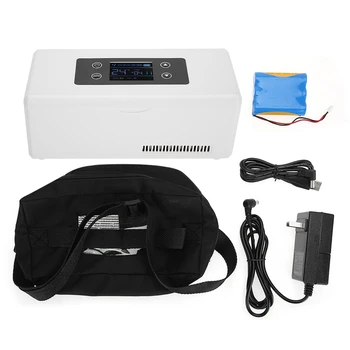 

Portable Mini Insulin Refrigerator Cooler Medical Travel Cooling Case 220V USB Cable