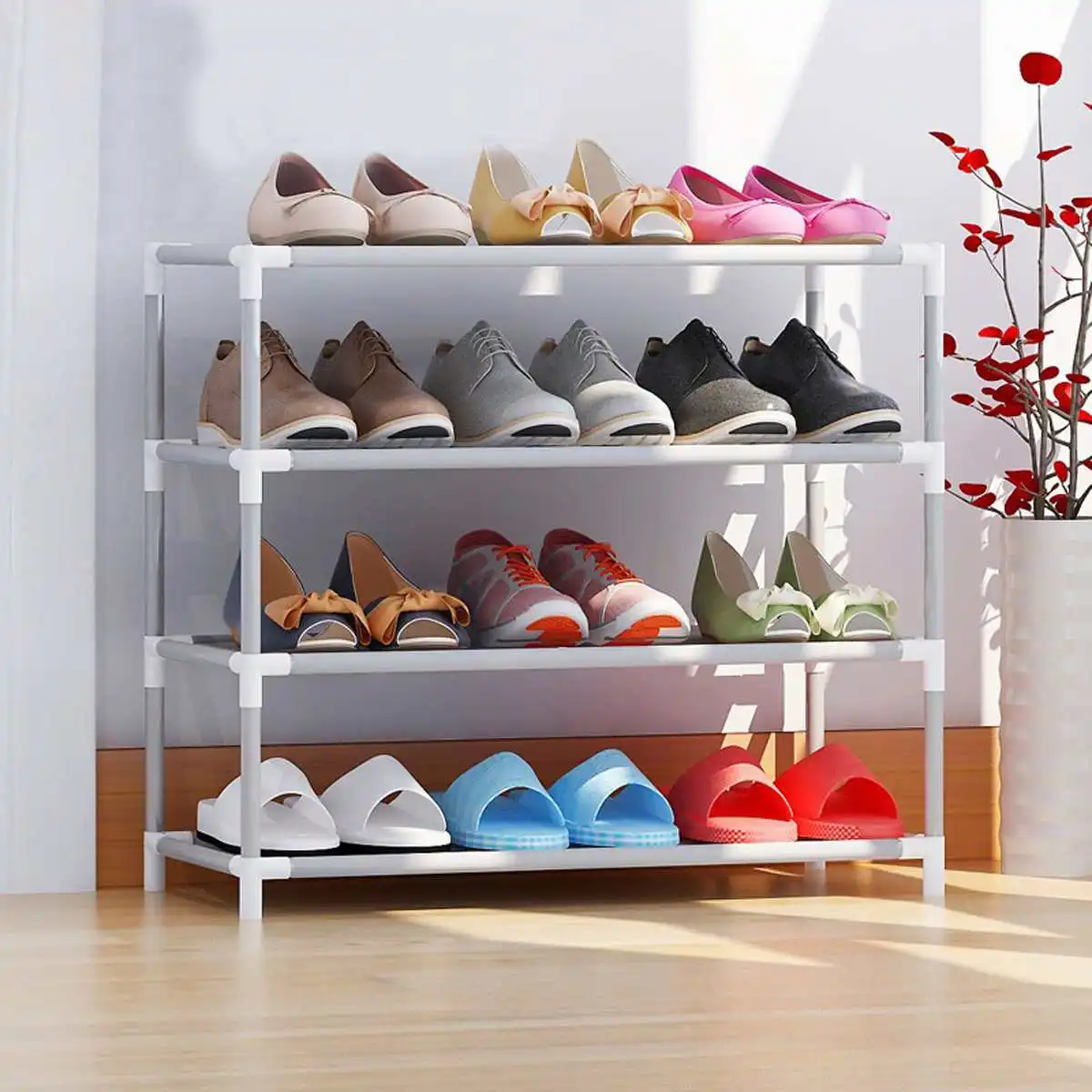2/4/6/8/10 Tier Portable Shoes Display Storage Multi Layer Tier Optional Metal Shoe Rack Storage Organizer Stand Shelf Holder 2/4/6/8/10 Tier Portable Shoes Display Storage Multi Layer Tier Optional Metal Shoe Rack Storage Organizer Stand Shelf Holder