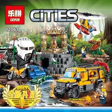 60161 02061 870 шт джунгли разведка сайт фигурка модель строительные игрушки совместимы с блоками город кирпичи для детей