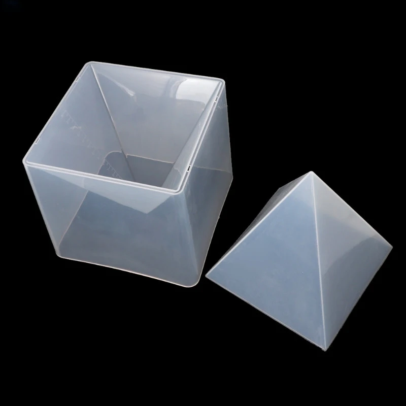 Супер Пирамида силиконовые формы смолы ремесло ювелирные изделия кристалл плесень с пластиковой рамкой ювелирные изделия ремесла смолы формы