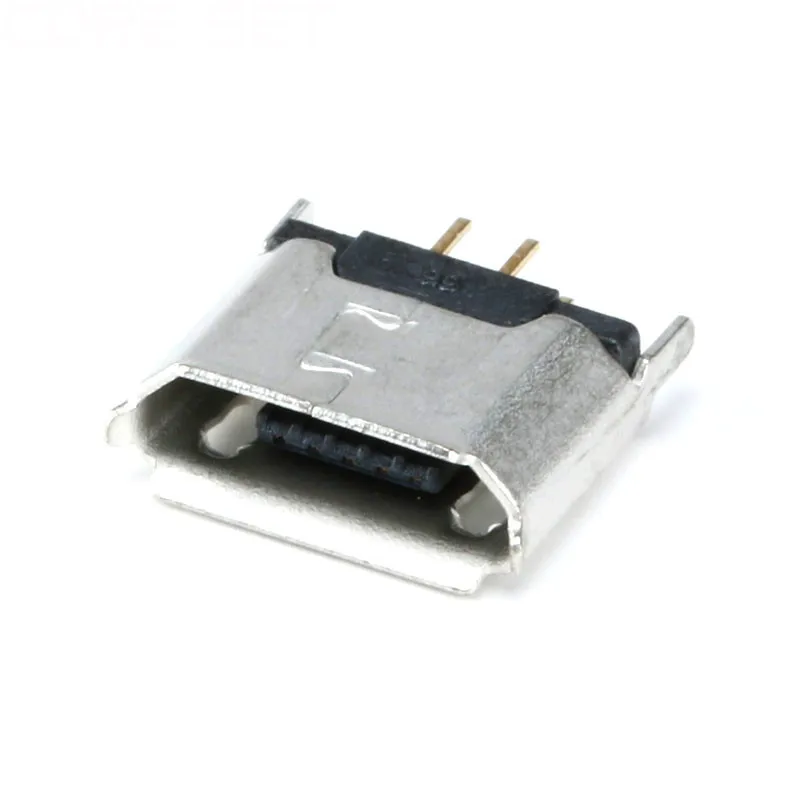 20 Connettori Micro USB Femmina 5 Pin 180° 1A 30V Per Saldatura - Adattatori Per Ricarica E Dati - 3