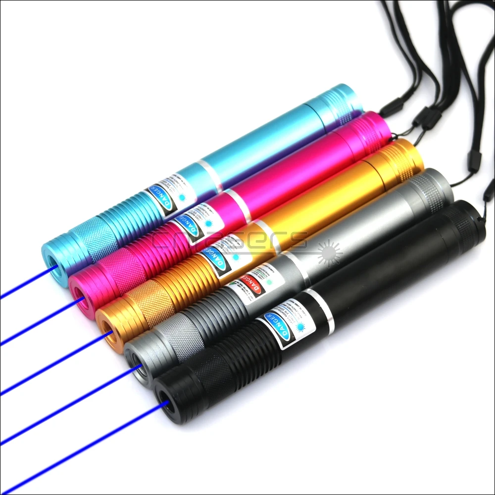 CNILasers BX4 قابل للتعديل التركيز 450nm حرق مؤشر الليزر الأزرق الليزر الشعلة القلم ولاعة السجائر التخييم مصباح إشارة الصيد