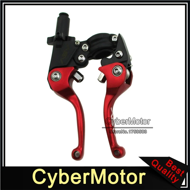 Красный тормозной рычаг сцепления ASV для Honda CRF XR YZF RMZ KLX KX внедорожный мотоцикл 50cc
