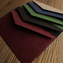 5 шт 22*11 см Красивые w44 цветные твердые деловые вечерние письма дети хранения крафт-бумаги конверт