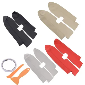 

SPEEDWOW Car Microfiber Leather Front Door Panels Armrest Cover Protection Cover Trim For Honda For CRV 2007-2012 With Tools