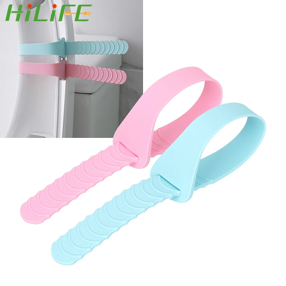 

HILIFE Sanitary Seat Cover Lifting Device 1pc for Travel Portable Foldable Toilet Closestool Seat Handle Toilet Seat Cover