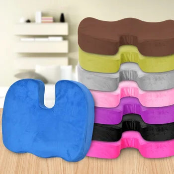 

Travel Breathable Seat Cushion Coccyx Orthopedic Memory Foam U Seat Massage Chair Cushion Pad Body Shaping Cushion