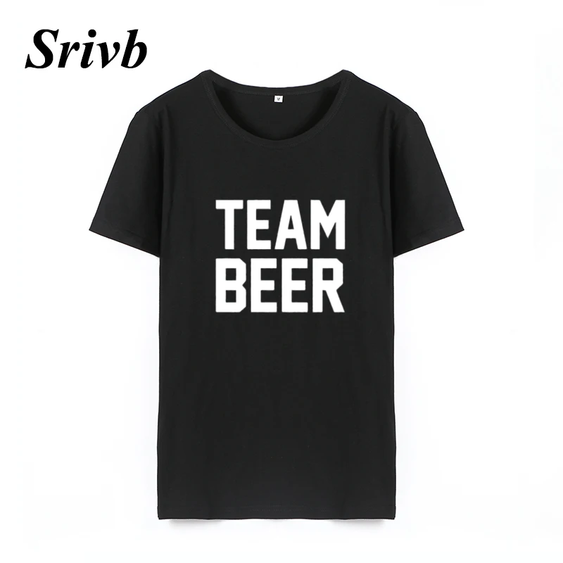 Женская футболка в стиле хип-хоп Srivb Team Beer свободная из хлопка Харадзюку лето 2018 |
