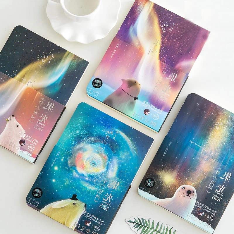 

NEW New Cute Sketchbook Drawing Notebook 80 Sheets Paper luminous Sketch book Office School Supplies WJ-XXWJ227- Affordable