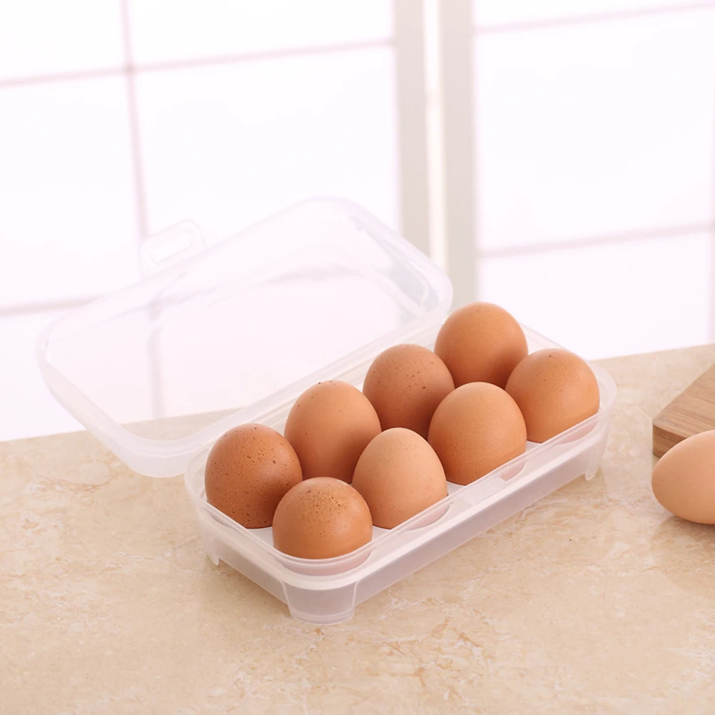 8 яиц ящик для хранения холодильник яйцо держатель контейнер портативный яйца Перевозчик для кемпинга пикника(белый