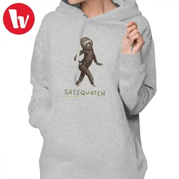

Wild Thing Hoodie Sassquatch Hoodies Streetwear Trendy Hoodies Women Long-sleeve Printed Oversize Cotton White Pullover Hoodie