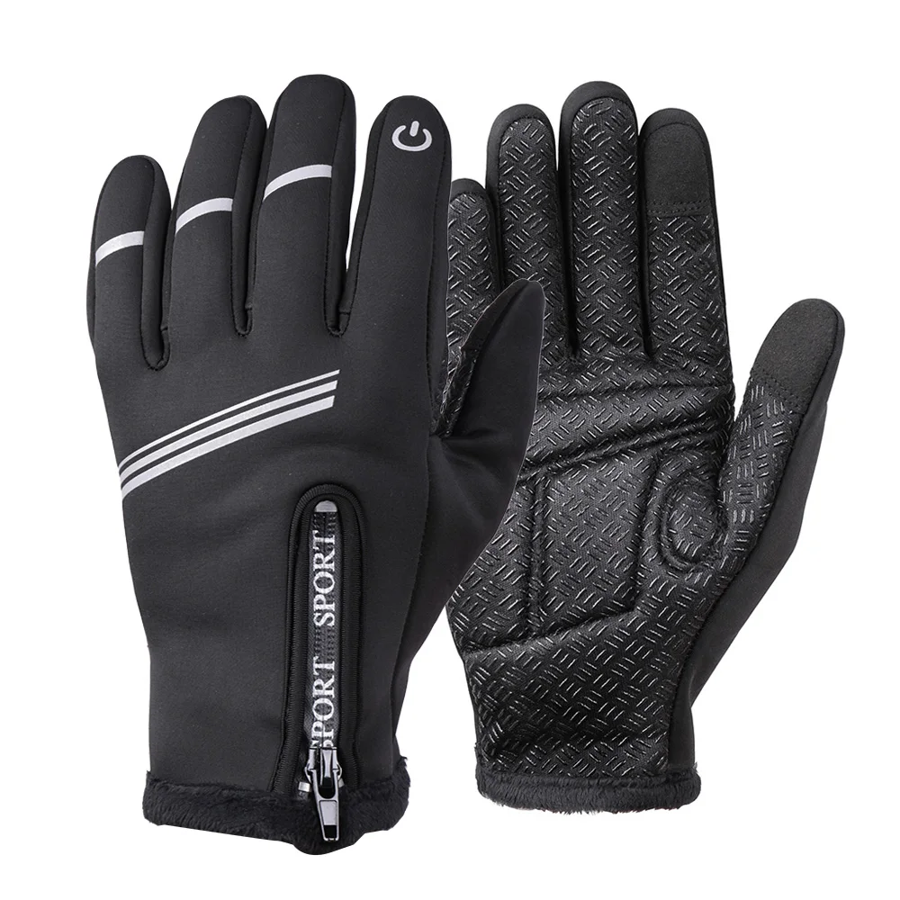 Winter Cycling Gloves Full Finger Touchscreen Anti slip Bicycle Warm