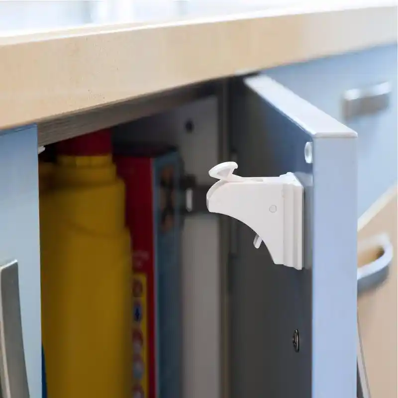 10 Pcs Set Magnetic Lock With Key Base Kitchen Bath Cabinet Drawer