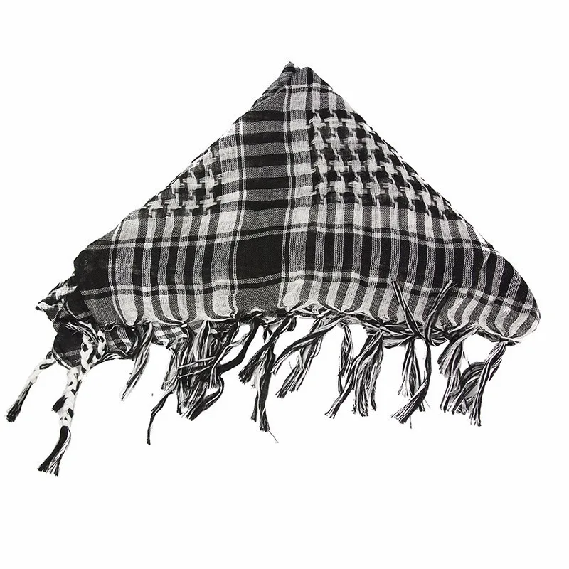 Cotton Bandana Quality Arab Scarf Kaffiyeh 100% cotton comfortable sport scarf sand proof Cs Go Scarf Outdoor accessory 110cm*110cm